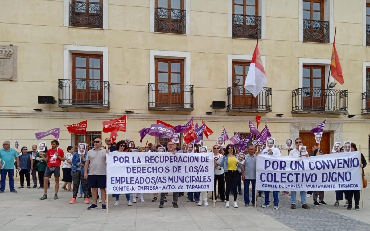 Movilizaciones de los trabajadores y trabajadoras del Ayuntamiento de Tarancn