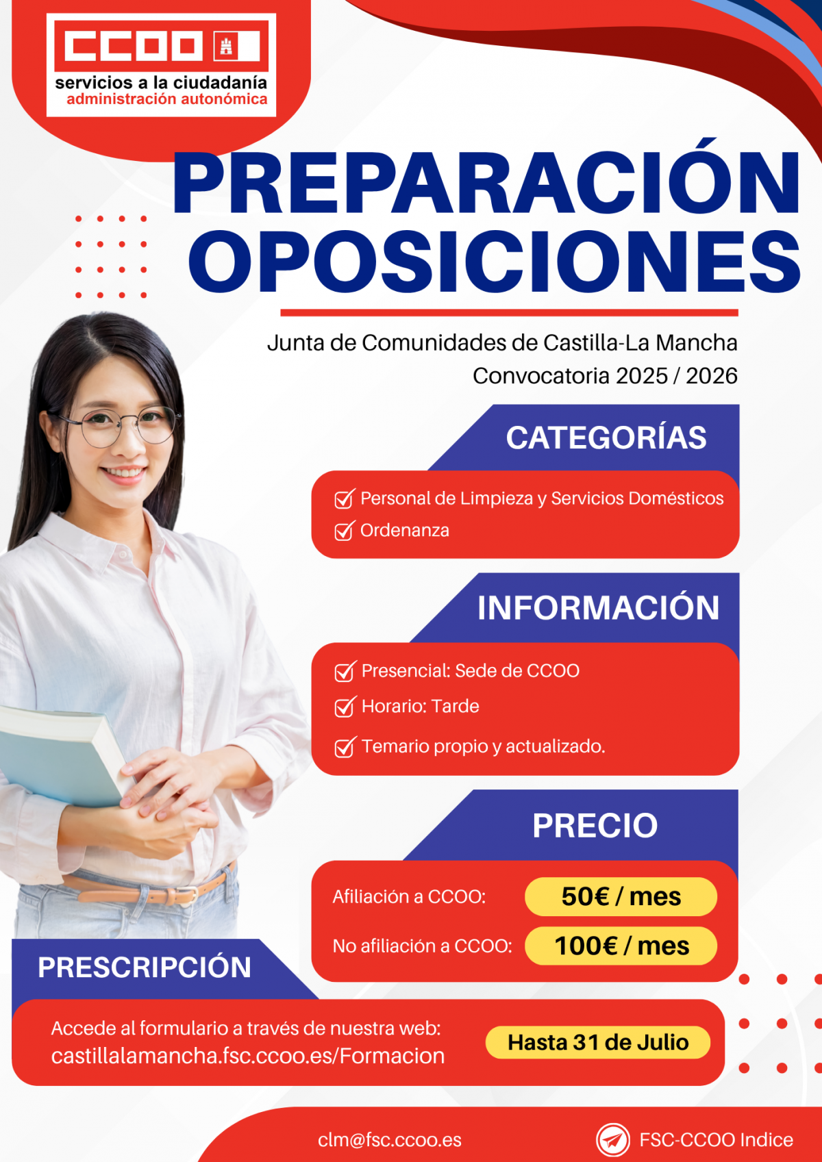 Preparación Oposiciones JCCM 2025 / 2026