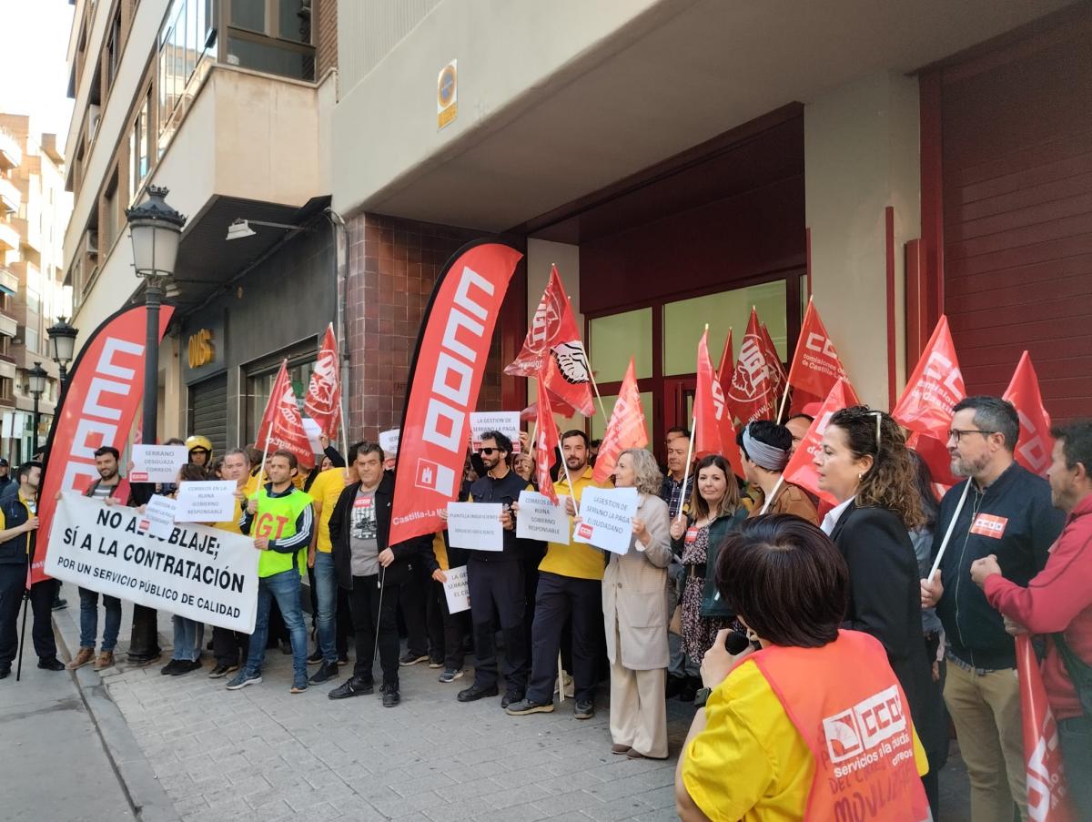 Movilizaciones de los trabajadores y trabajadoras de Correos en Albacete