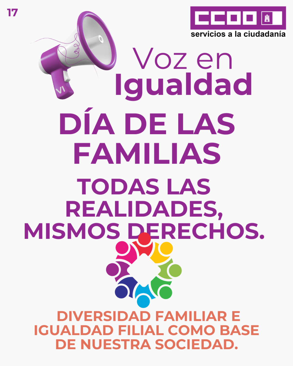 Día de las Familias: Todas las realidades, mismos derechos.