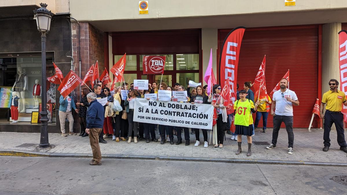 Protesta Correos Albacete
