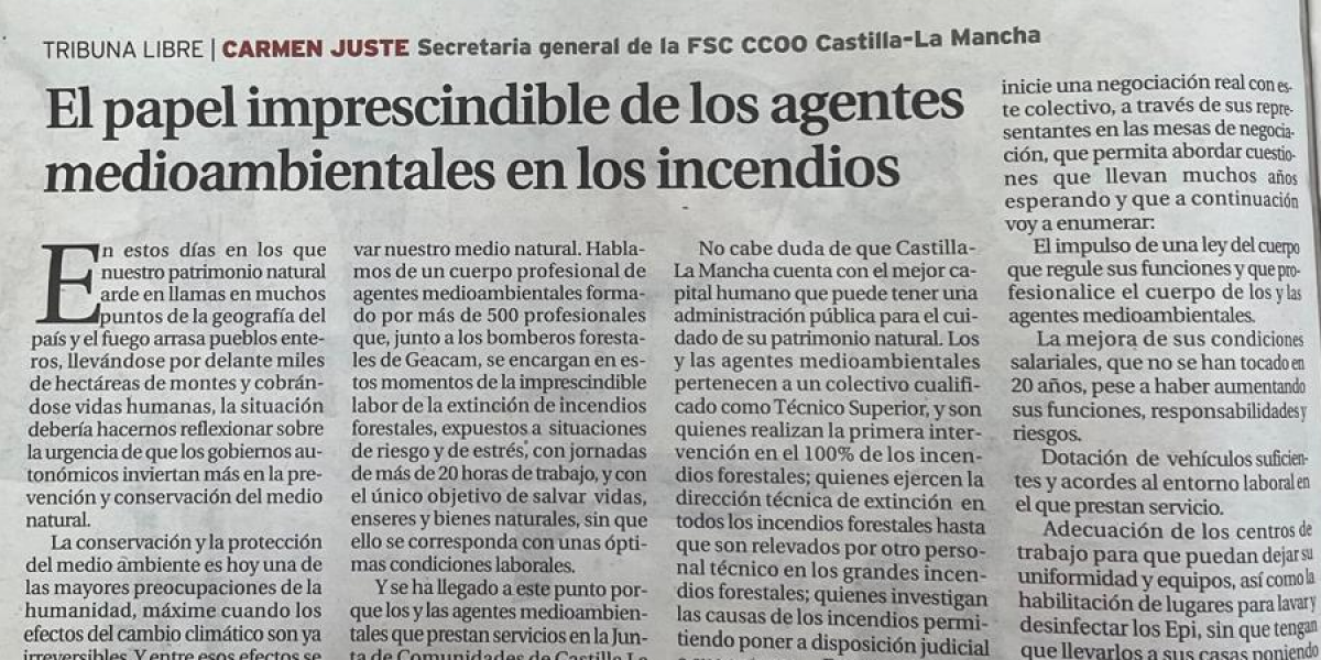 El artculo tambin ha aparecido en la prensa escrita
